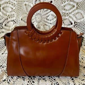NEW Patricia Nash - Crossbody Vintage Veg Tan Lyon Sachel (Ret. $249)